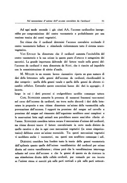 Note e riviste di psichiatria Manicomio provinciale di Pesaro