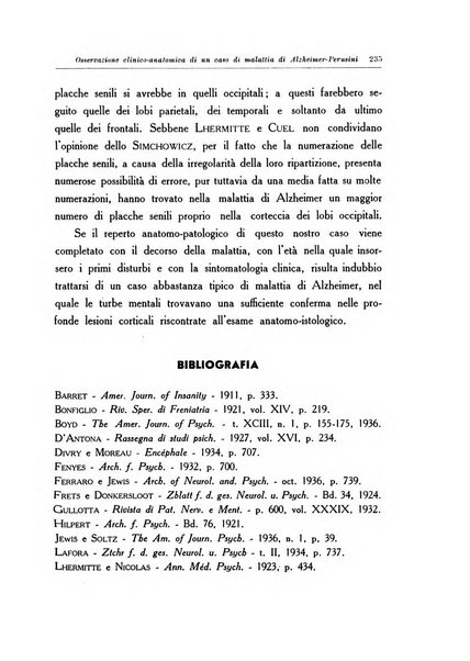 Note e riviste di psichiatria Manicomio provinciale di Pesaro