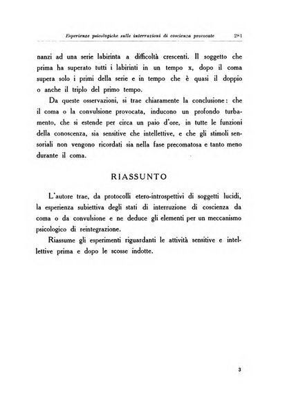 Note e riviste di psichiatria Manicomio provinciale di Pesaro