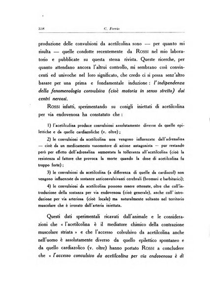 Note e riviste di psichiatria Manicomio provinciale di Pesaro