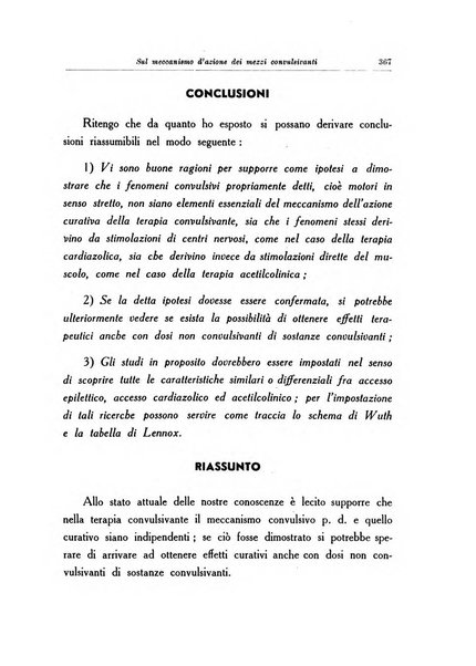 Note e riviste di psichiatria Manicomio provinciale di Pesaro