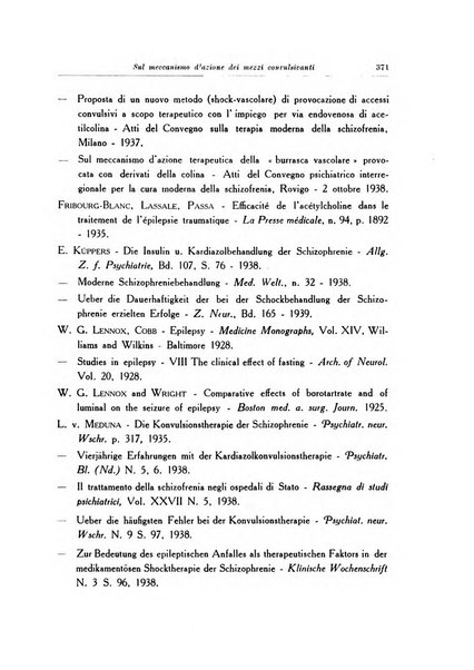 Note e riviste di psichiatria Manicomio provinciale di Pesaro