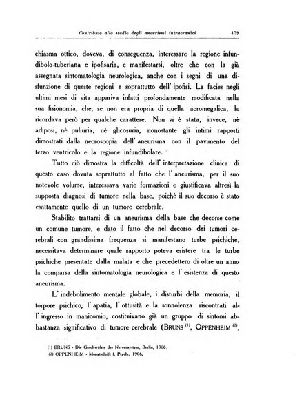 Note e riviste di psichiatria Manicomio provinciale di Pesaro