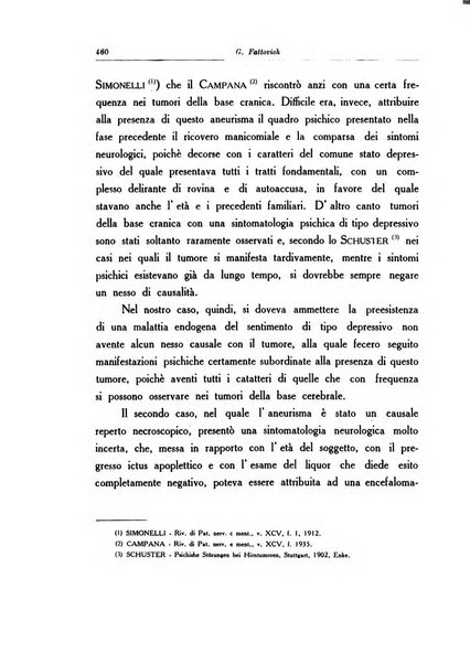 Note e riviste di psichiatria Manicomio provinciale di Pesaro