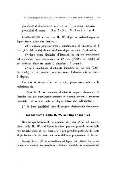 Note e riviste di psichiatria Manicomio provinciale di Pesaro