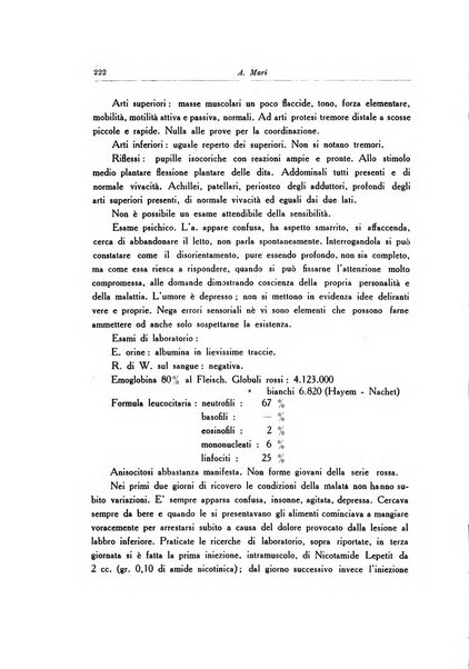 Note e riviste di psichiatria Manicomio provinciale di Pesaro