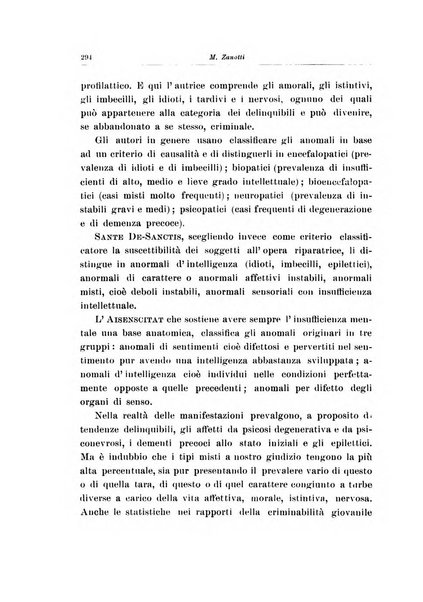 Note e riviste di psichiatria Manicomio provinciale di Pesaro