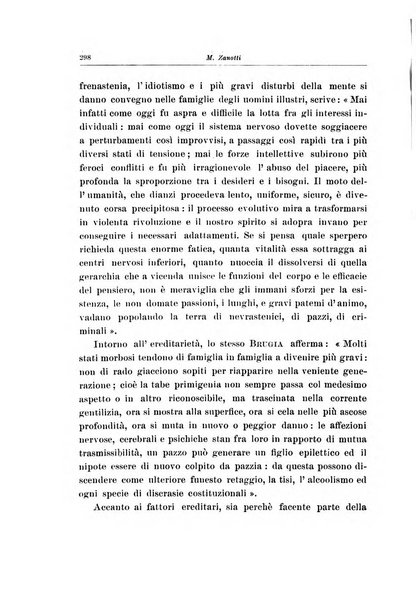 Note e riviste di psichiatria Manicomio provinciale di Pesaro