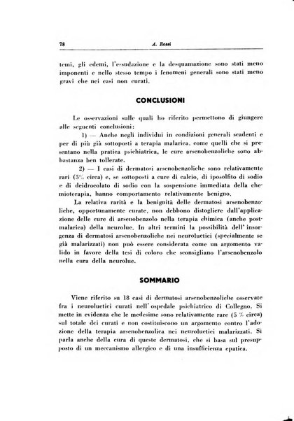 Note e riviste di psichiatria Manicomio provinciale di Pesaro