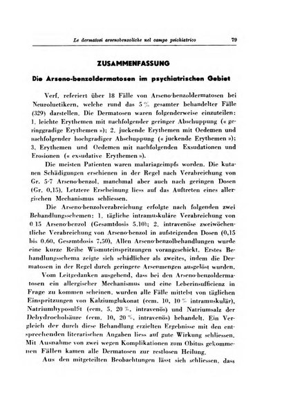 Note e riviste di psichiatria Manicomio provinciale di Pesaro