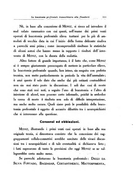 Note e riviste di psichiatria Manicomio provinciale di Pesaro