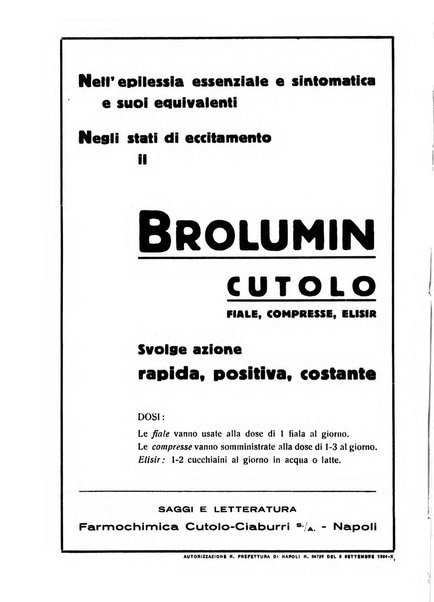 Note e riviste di psichiatria Manicomio provinciale di Pesaro