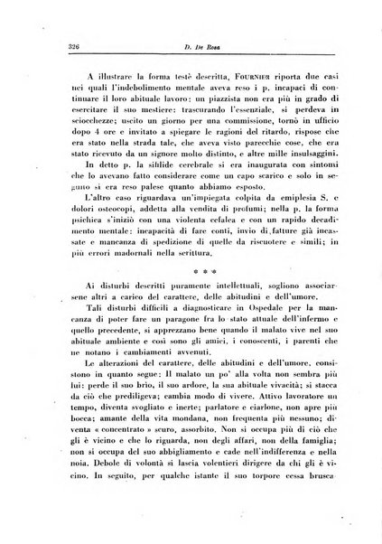 Note e riviste di psichiatria Manicomio provinciale di Pesaro