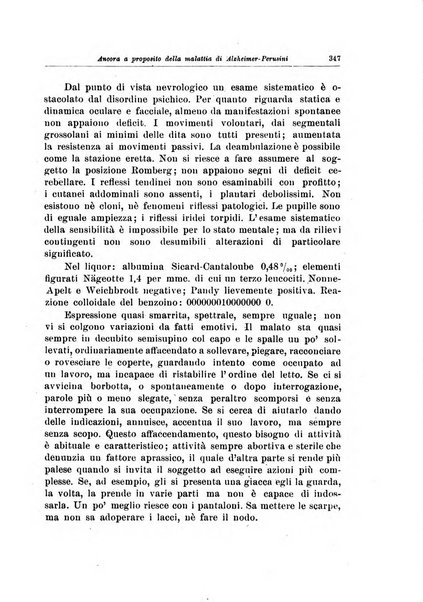 Note e riviste di psichiatria Manicomio provinciale di Pesaro