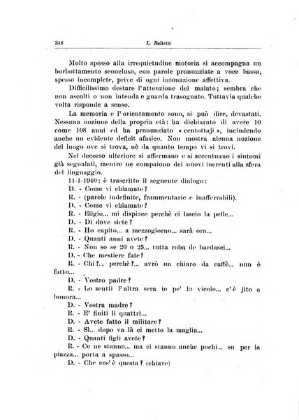 Note e riviste di psichiatria Manicomio provinciale di Pesaro