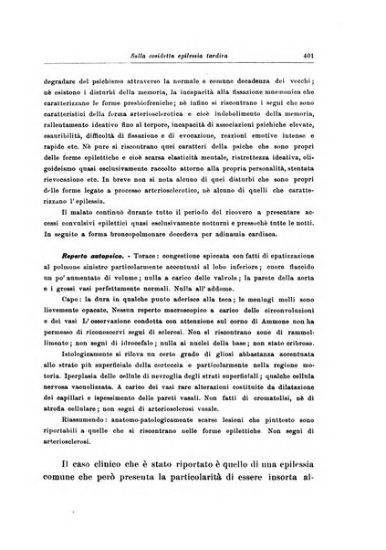 Note e riviste di psichiatria Manicomio provinciale di Pesaro