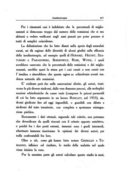 Note e riviste di psichiatria Manicomio provinciale di Pesaro