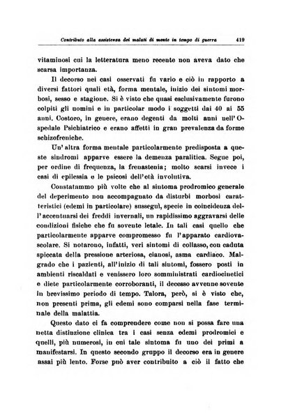 Note e riviste di psichiatria Manicomio provinciale di Pesaro