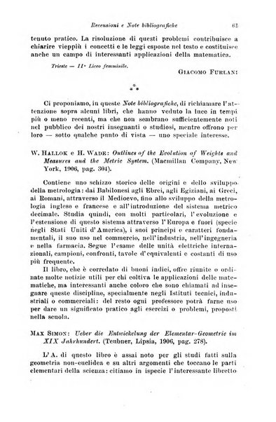 Periodico di matematiche storia, didattica, filosofia