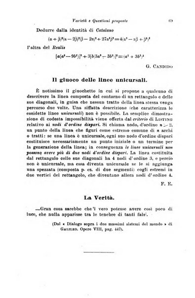 Periodico di matematiche storia, didattica, filosofia