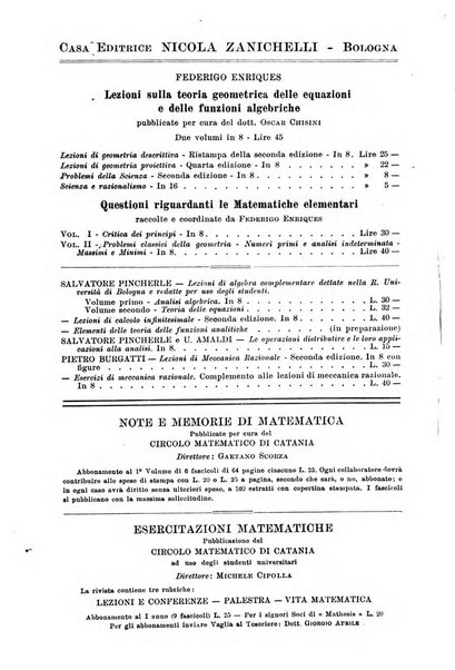 Periodico di matematiche storia, didattica, filosofia