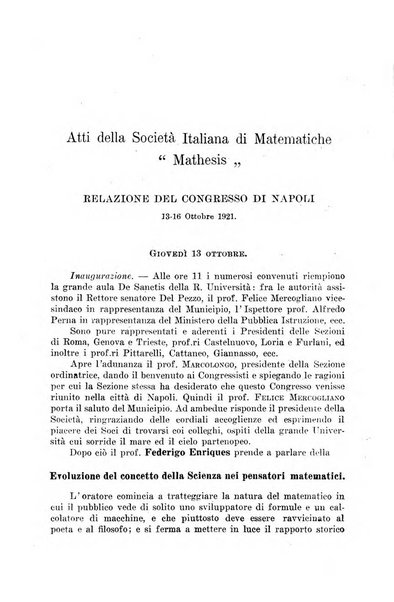 Periodico di matematiche storia, didattica, filosofia