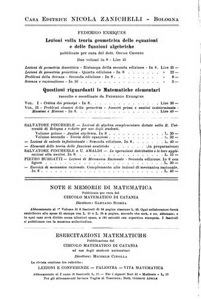 Periodico di matematiche storia, didattica, filosofia