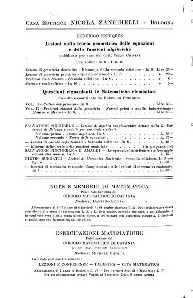 Periodico di matematiche storia, didattica, filosofia