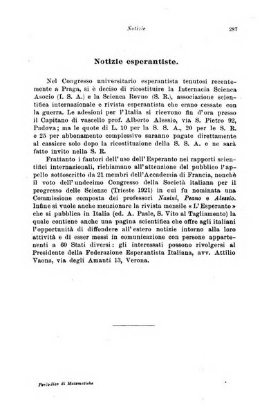 Periodico di matematiche storia, didattica, filosofia