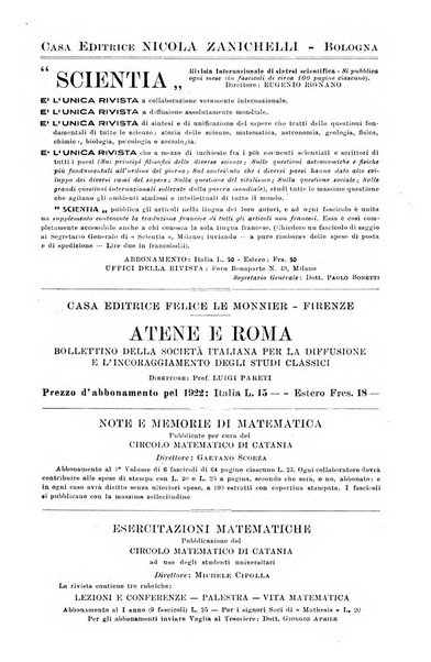 Periodico di matematiche storia, didattica, filosofia