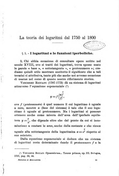 Periodico di matematiche storia, didattica, filosofia