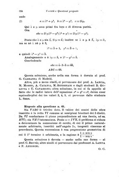 Periodico di matematiche storia, didattica, filosofia