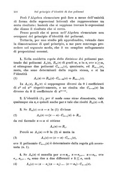 Periodico di matematiche storia, didattica, filosofia