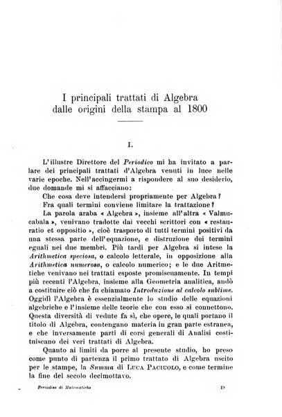 Periodico di matematiche storia, didattica, filosofia