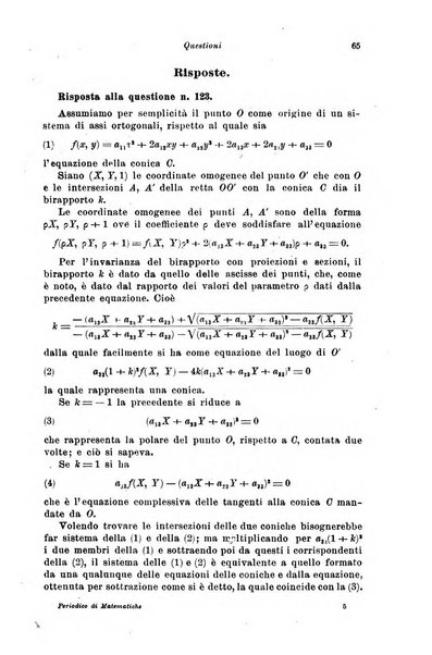 Periodico di matematiche storia, didattica, filosofia