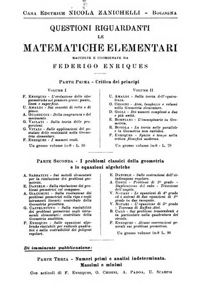 Periodico di matematiche storia, didattica, filosofia