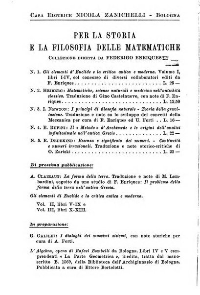 Periodico di matematiche storia, didattica, filosofia