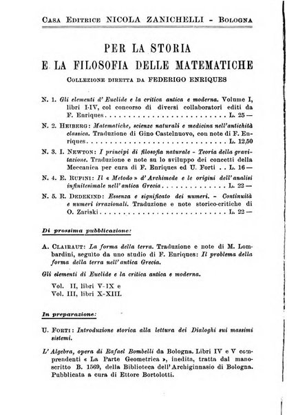 Periodico di matematiche storia, didattica, filosofia