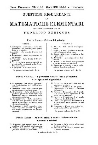 Periodico di matematiche storia, didattica, filosofia