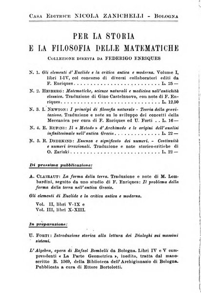 Periodico di matematiche storia, didattica, filosofia