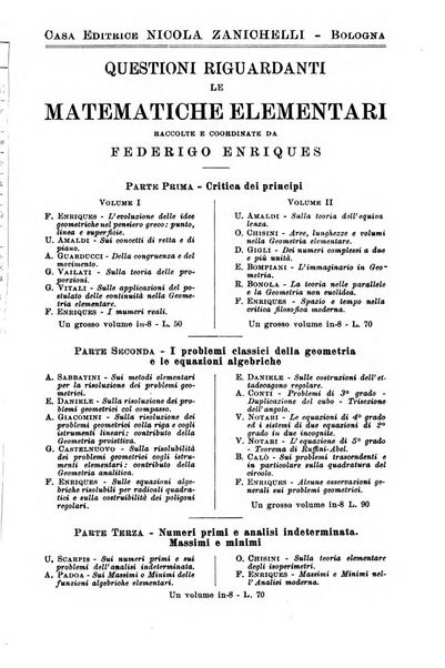 Periodico di matematiche storia, didattica, filosofia