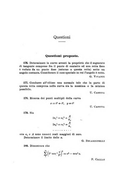 Periodico di matematiche storia, didattica, filosofia