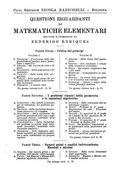 Periodico di matematiche storia, didattica, filosofia