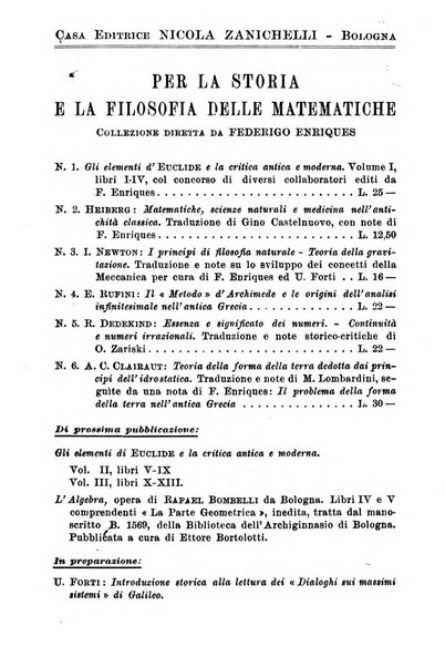 Periodico di matematiche storia, didattica, filosofia