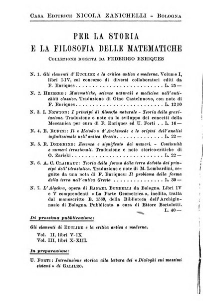 Periodico di matematiche storia, didattica, filosofia