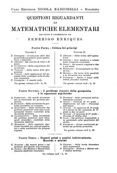 Periodico di matematiche storia, didattica, filosofia