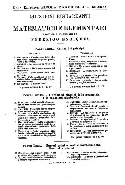 Periodico di matematiche storia, didattica, filosofia