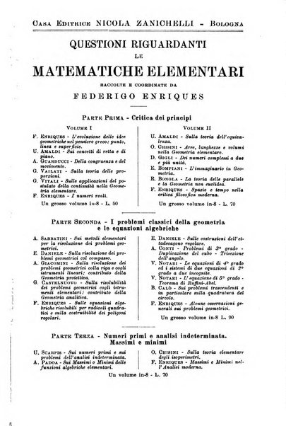 Periodico di matematiche storia, didattica, filosofia