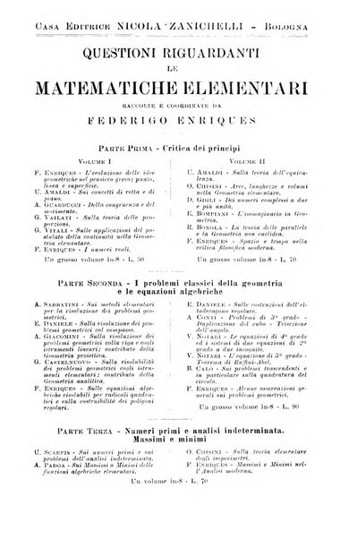 Periodico di matematiche storia, didattica, filosofia