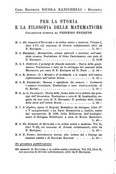 Periodico di matematiche storia, didattica, filosofia